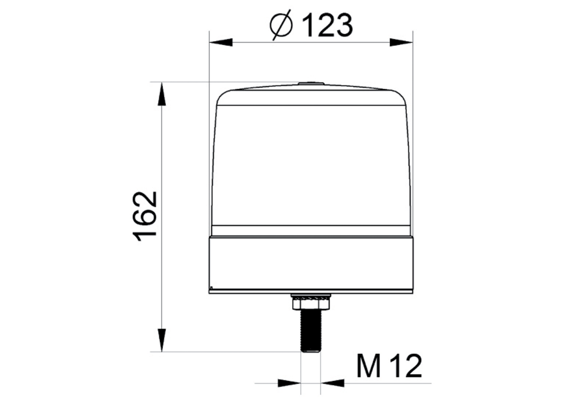 Gyrophare flash LED SATELIGHT XL (par boulon central)
